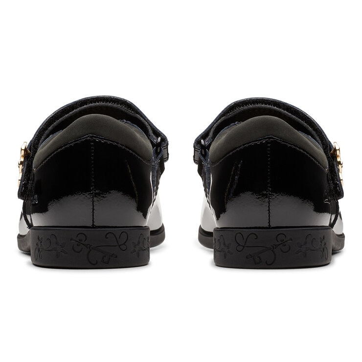 Clarks Kids Lock Magic Black Patent Shoes Clarks Kids Lock Magic Black Patent Shoes