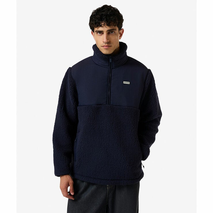 Hunter Men's 1/2 Zip Fleece in Navy