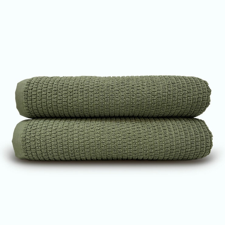 Evolution 100% Cotton Green Bath Sheet, 100 x 160 cm
