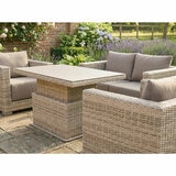 LIFE Outdoor Living Cunningham 4 Piece Deep Seating Set with Gas Height Adjustable Table LIFE Outdoor Living Cunningham 4 Piece Deep Seating Set with Gas Height Adjustable Table