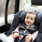 Lifestyle image of child in car seat