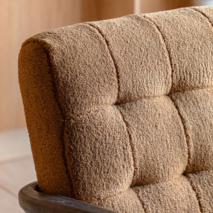 Gallery Humber Orange Faux Sheepskin Armchair Gallery Humber Orange Faux Sheepskin Armchair