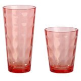 Tritan Hammered 12 Piece Coloured Drinkware Set