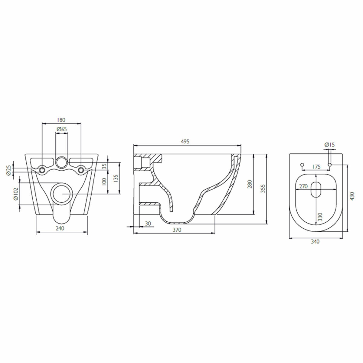 Tavistock Curve Wall Hung Toilet With Pan And Slim Seat Tavistock Curve Wall Hung Toilet With Pan And Slim Seat