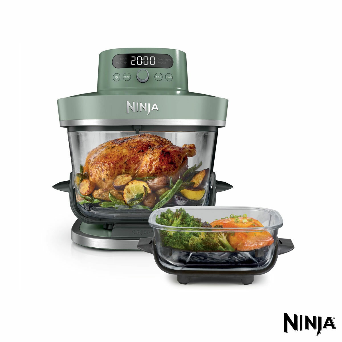 Ninja CRISPi PRO 5 in 1 Glass Air Fryer in Moss Green