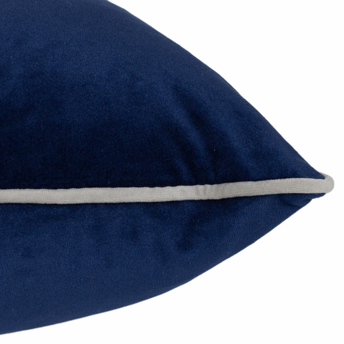 Furn Meridian Navy Velvet Feather Fill Cushion, 45 x 45 cm