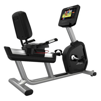 Installed Life Fitness Commercial Grade Intensity Recumbent Bike with ST Discover Console