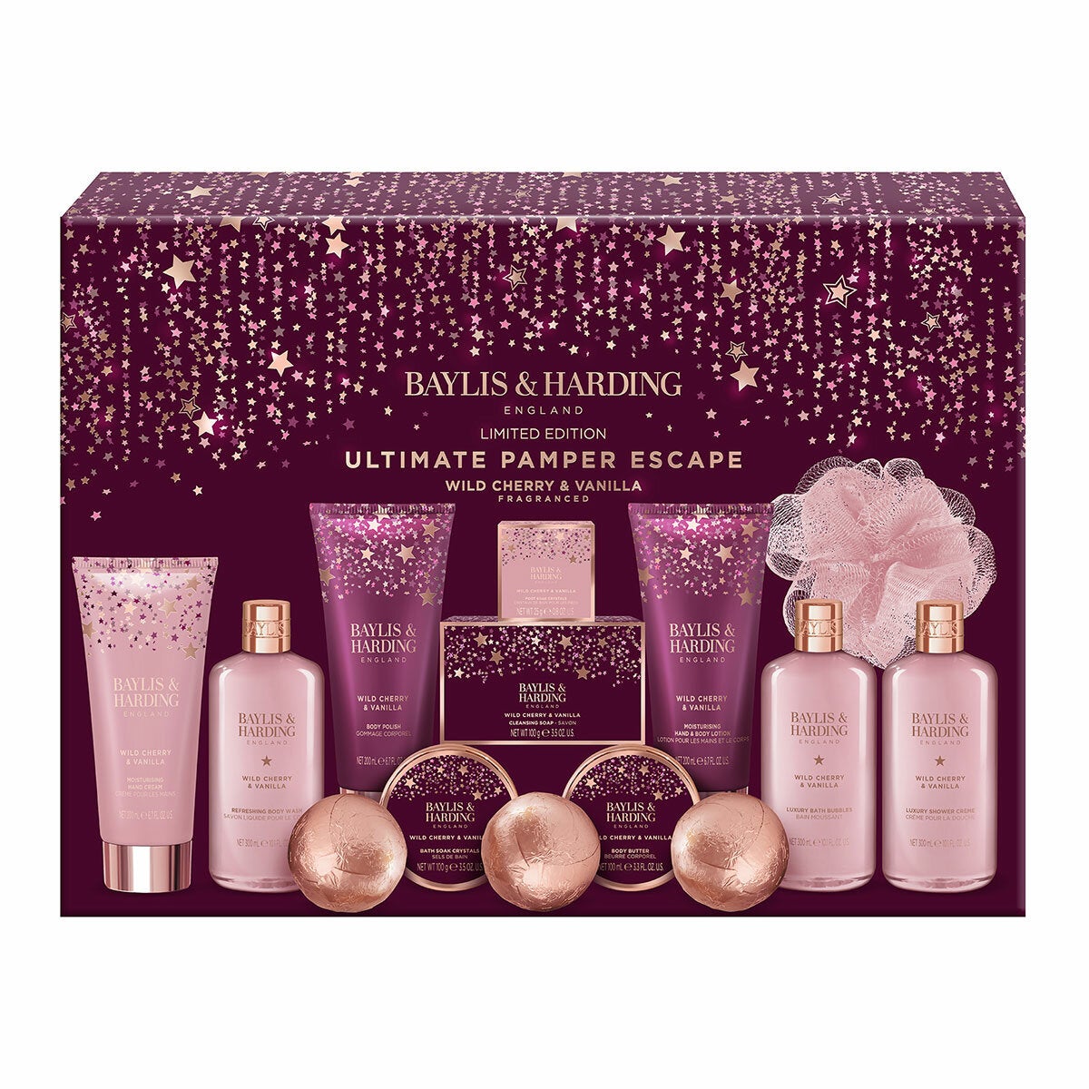 Baylis & Harding Ultimate Pamper Gift Set, Wild Cherry and Vanilla Baylis & Harding Ultimate Pamper Gift Set, Wild Cherry and Vanilla