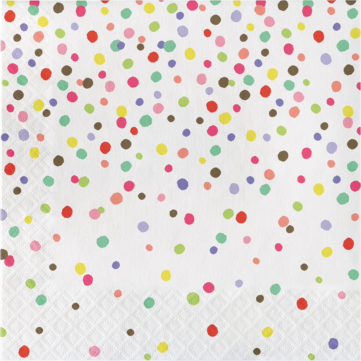 Confetti Celebration Party Pack 50 Large Plates, 50 Small Plates and