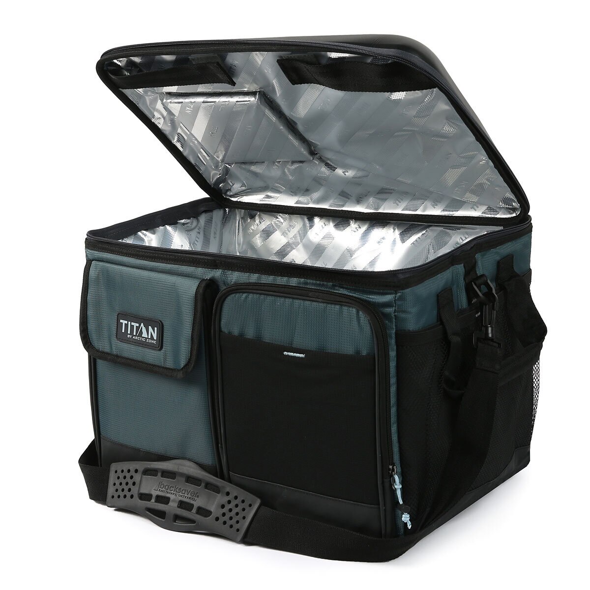 Titan 50 Can Collapsible Cooler with Table Top in Green