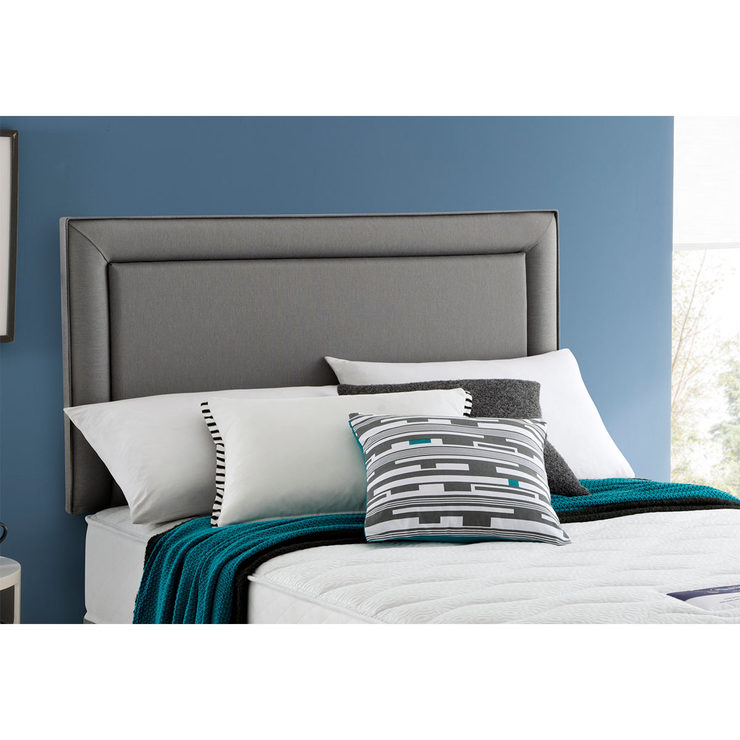 Silentnight Malvern Slate Grey Fabric Headboard, Single Costco UK