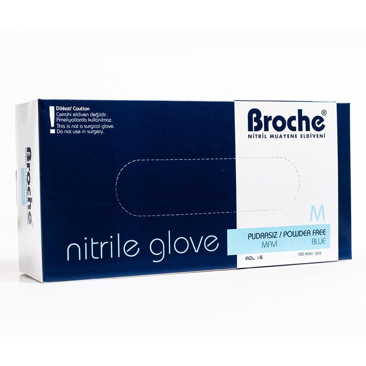 Broche Nitrile Gloves Medium, 100 Pack Costco UK