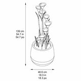 55" (139cm) Cascading Calla Lilly Fountain