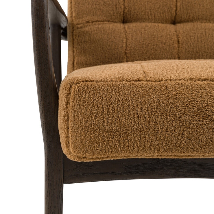 Gallery Humber Orange Faux Sheepskin Armchair Gallery Humber Orange Faux Sheepskin Armchair