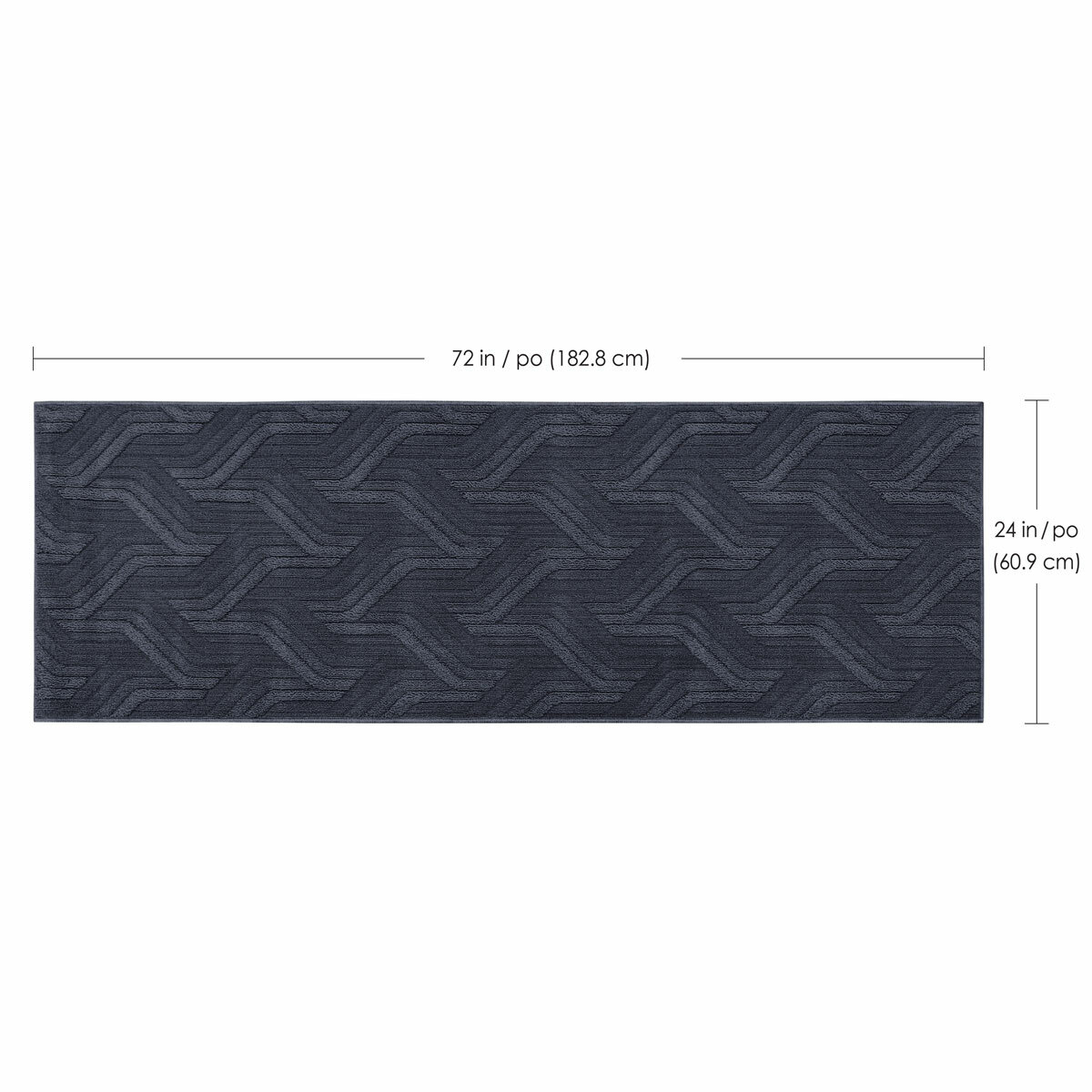 Multy Home Nova Floor Runner in Blue, 61 x 183 cm