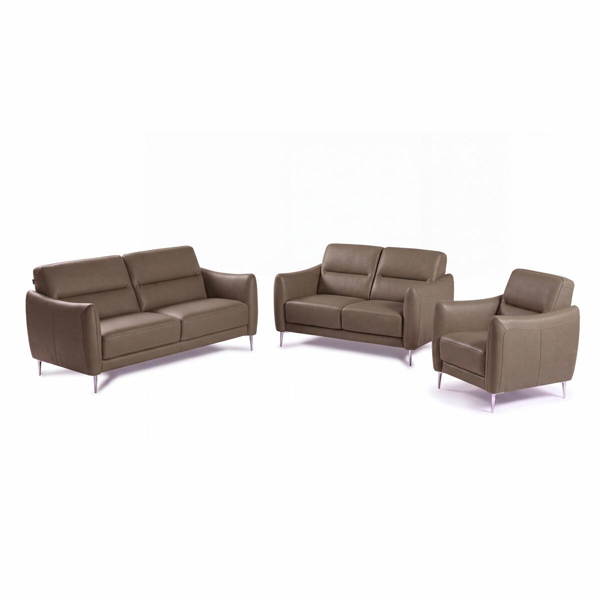 Nicoletti Jupiter Taupe Leather Armchair Nicoletti Jupiter Taupe Leather Armchair