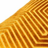 Paoletti Evoke Gold Velvet Feather Fill Cushion 2 Pack, 45 x 45 cm