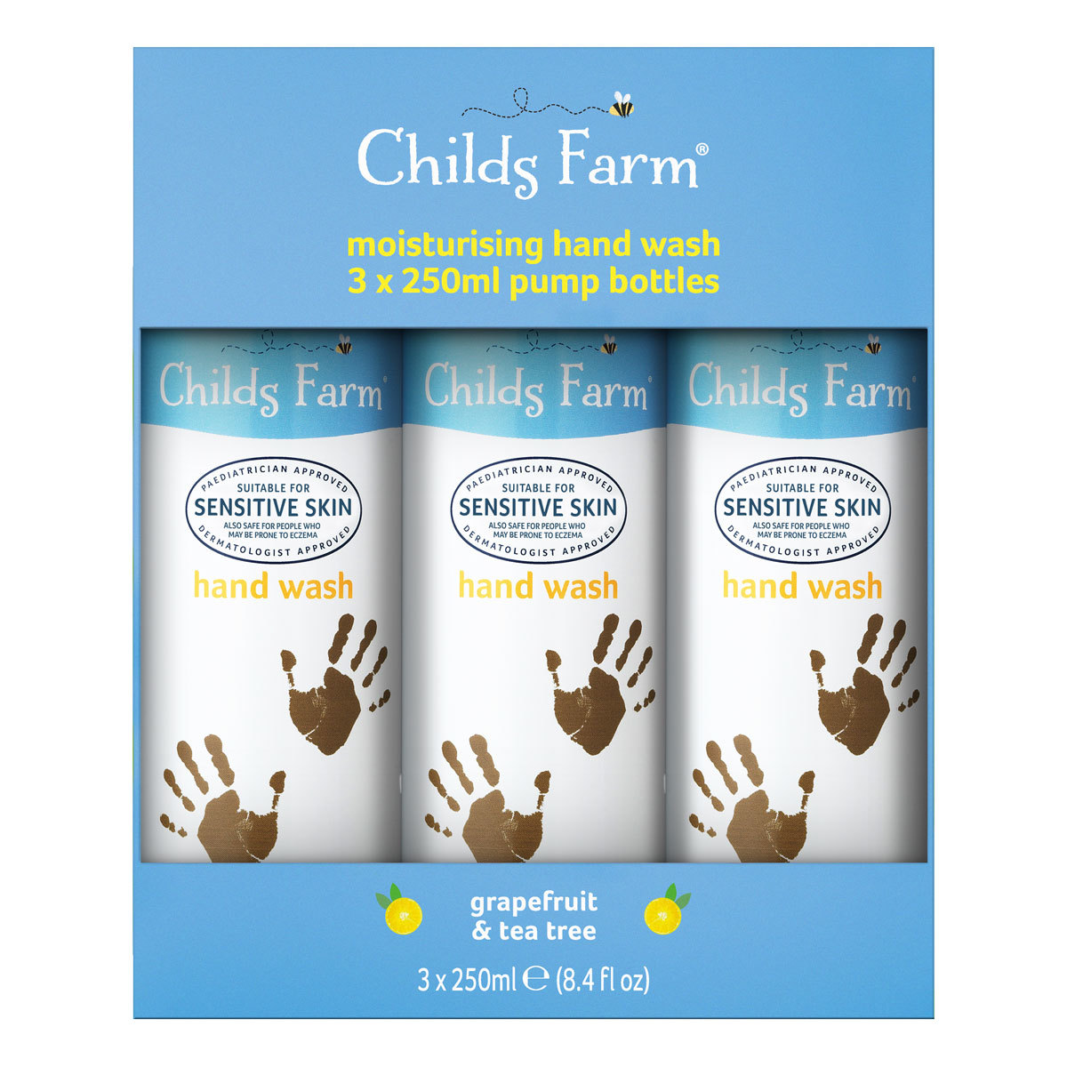 Childs Farm Hand Wash, 3 x 250ml