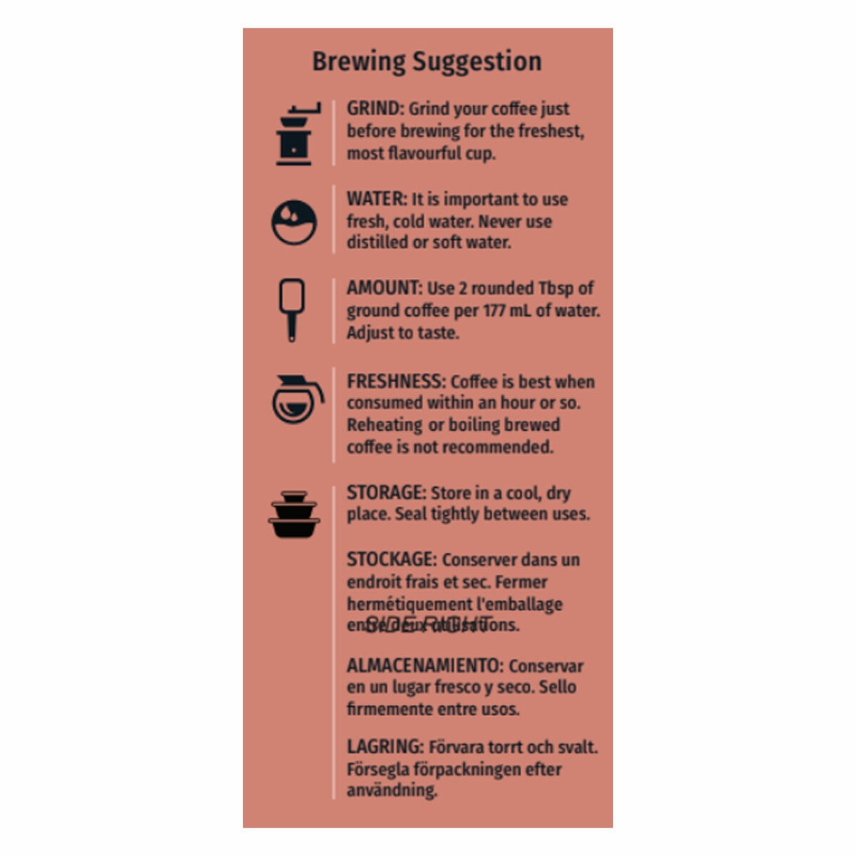Ingredients and nutritional info