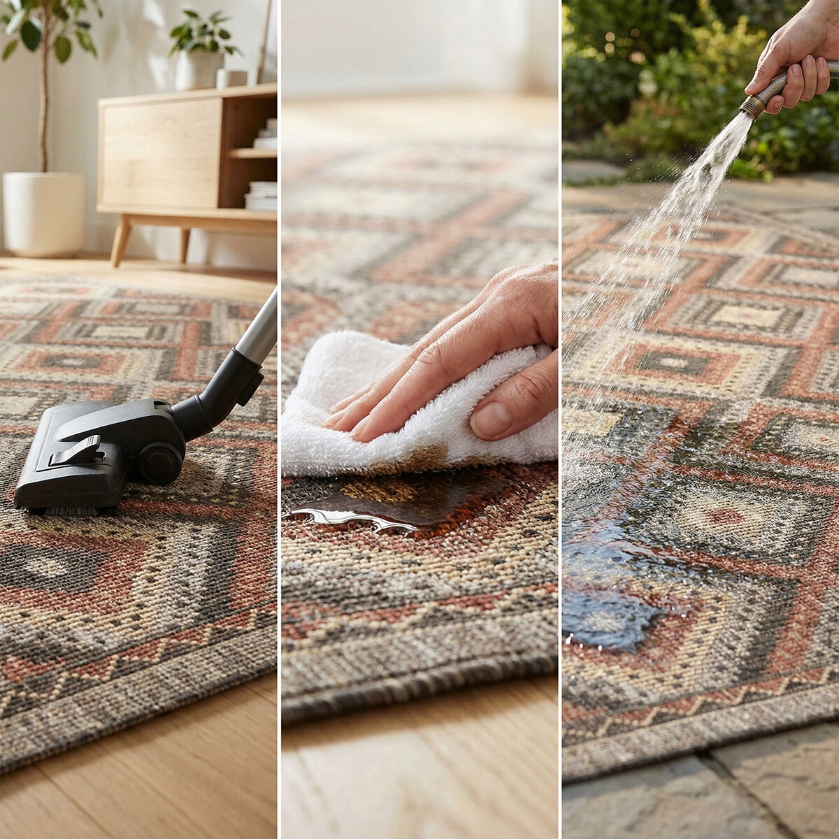 Concept Looms Sumac Brown Rust Indoor Outdoor Rug, in 3 Sizes Concept Looms Sumac Brown Rust Indoor Outdoor Rug, in 3 Sizes