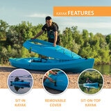 Emotion Cabrio 11ft (3.35m) Hybrid Kayak with Paddle