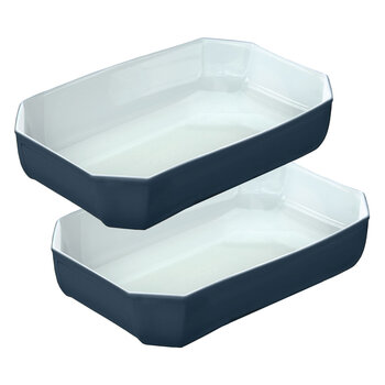Pyrex Colour's 3.2L Glass Dish, Set of 2 in Grey