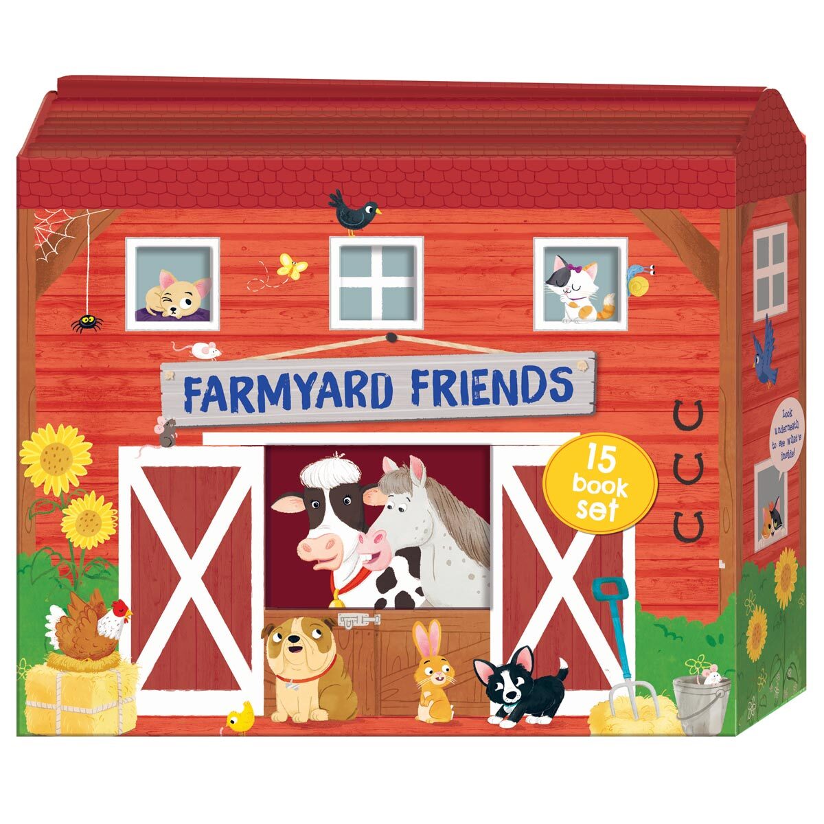 House Shaped 15 Book Set, Farmyard (1+ Years)