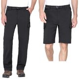 BC Clothing Men's Convertible Pant in Black, Extra Extra Large Long