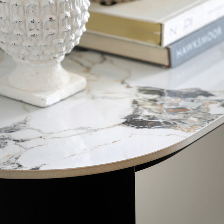 Gallery Marzio White Marble Console Table Gallery Marzio White Marble Console Table