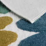Home Inspiration Blue Flower Bath Mat, 55 x 91 cm Home Inspiration Blue Flower Bath Mat, 55 x 91 cm