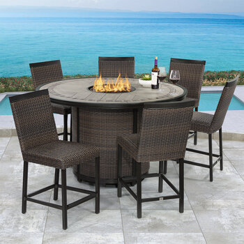 Fire Pit Table Set Patio With, Costco Fire Pit Uk