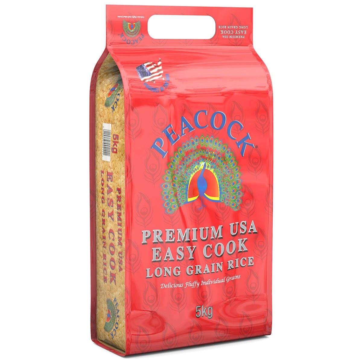 Peacock USA Easy Cook Long Grain Rice, 5kg