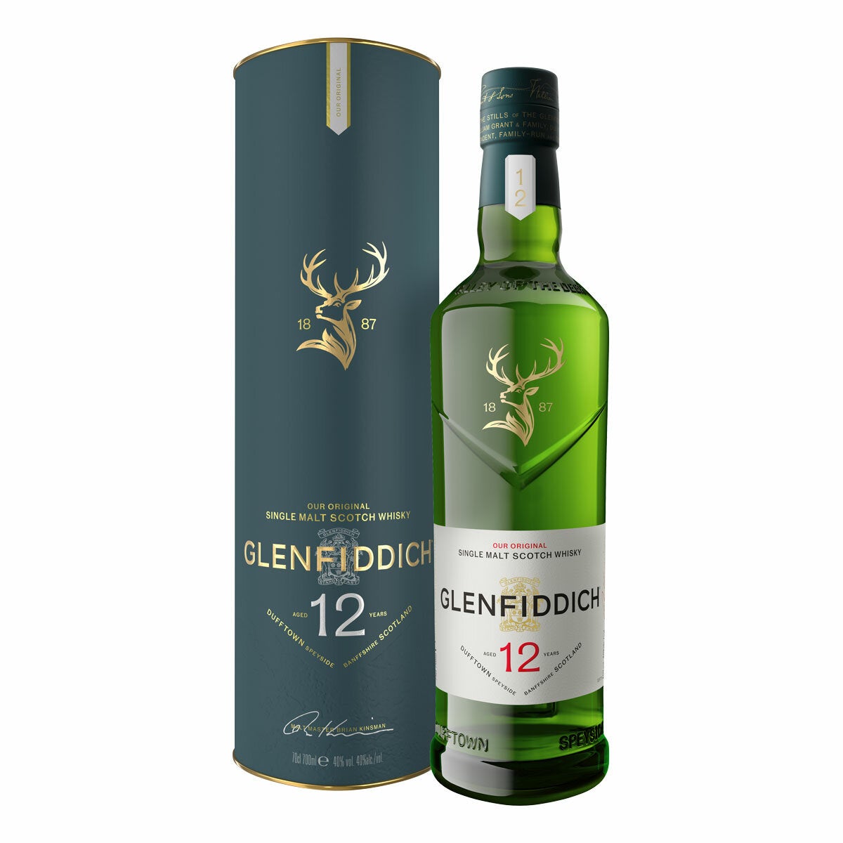 back tube image of glenfiddich 12 year old whisky back tube image of glenfiddich 12 year old whisky