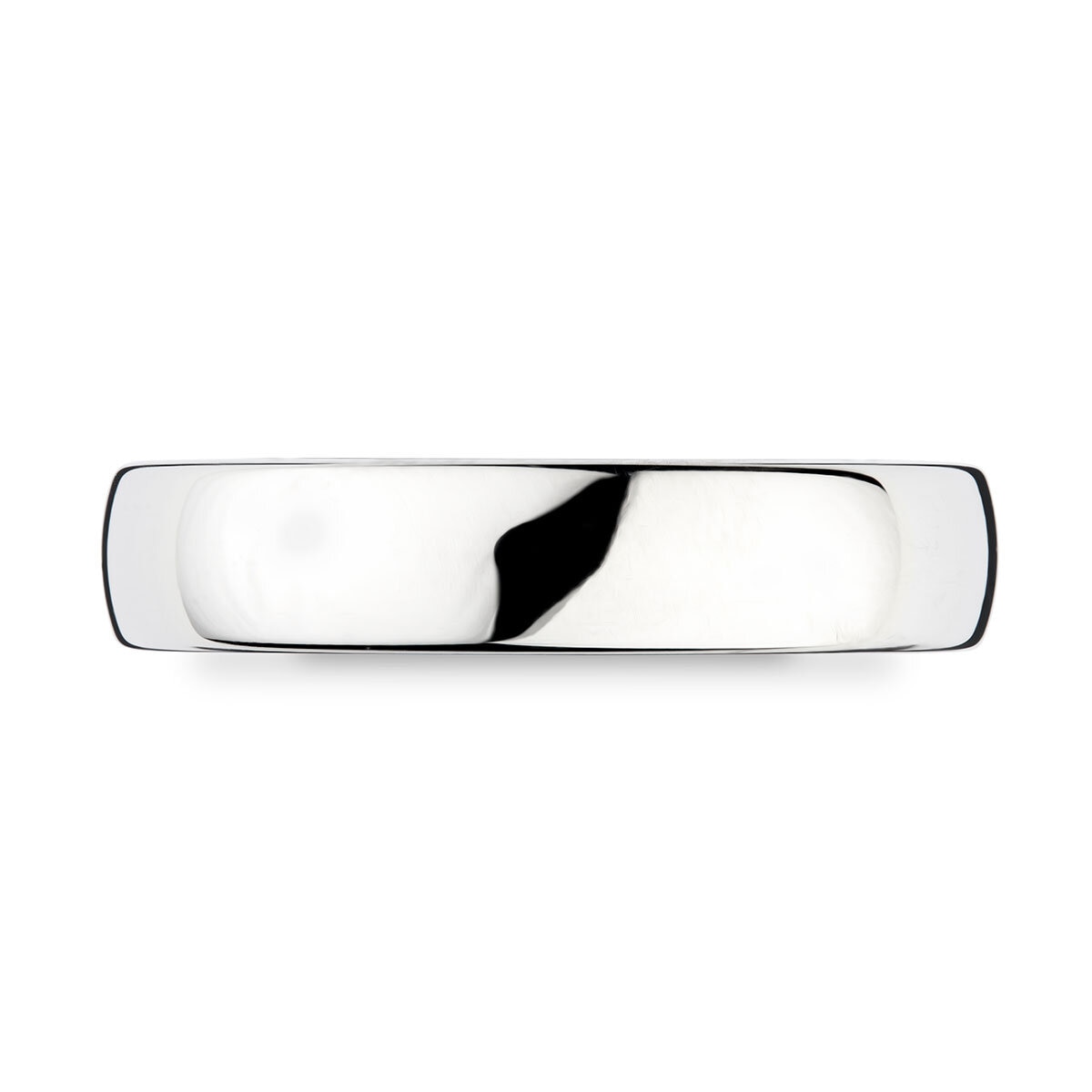 5.0mm Basic Court Wedding band. Platinum