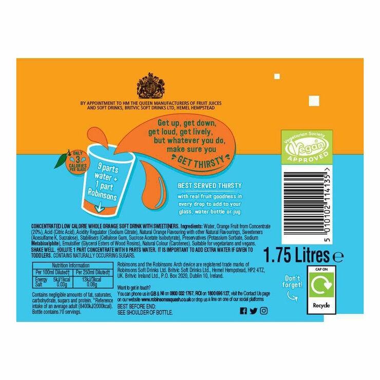 Ingredient information