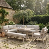 Bramblecrest Stowe 4 Piece L-Shaped Deep Seating Patio Set with Height Adjustable Table Bramblecrest Stowe 4 Piece L-Shaped Deep Seating Patio Set with Height Adjustable Table