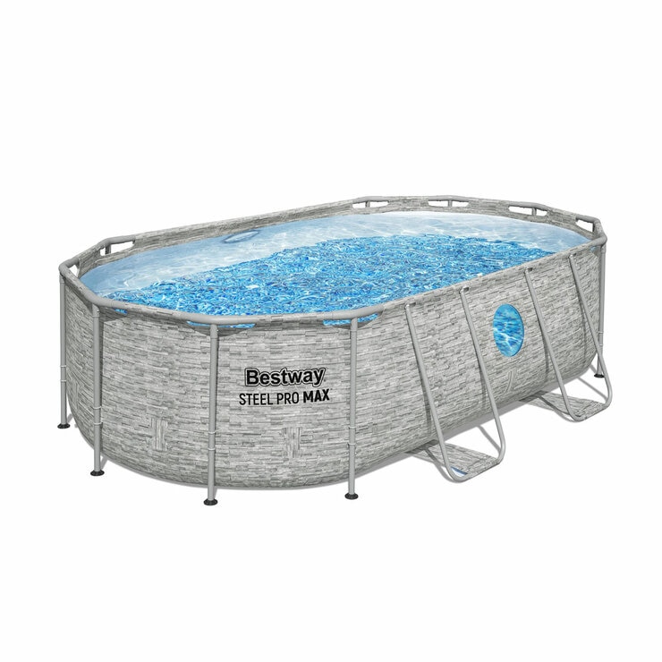 14ft x 8'2'' x 39.5'' Splashview Pool Set Oval 14ft x 8'2'' x 39.5'' Splashview Pool Set Oval