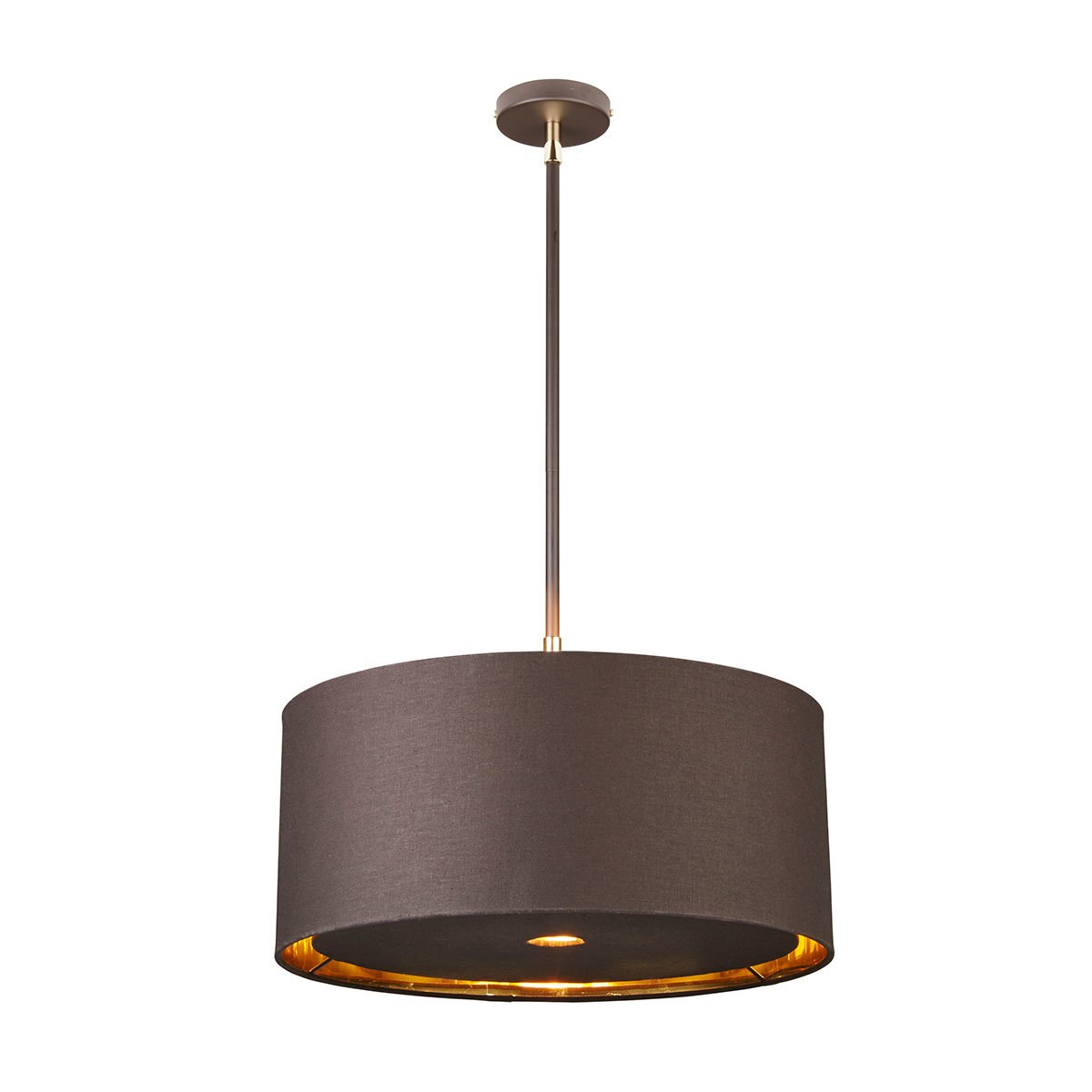 Elstead Balance 1Light Large Pendant Ceiling Light in Brown with