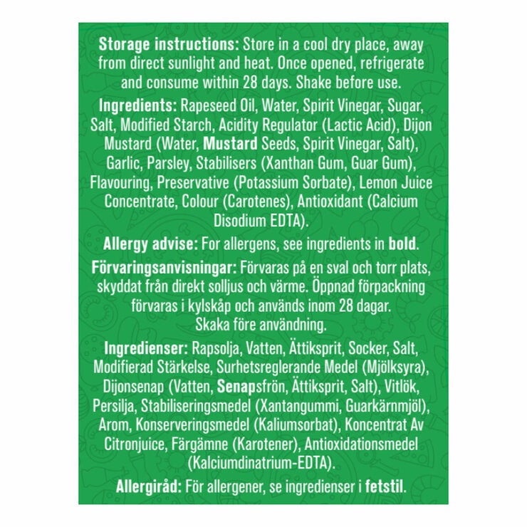 Ingredients info Ingredients info