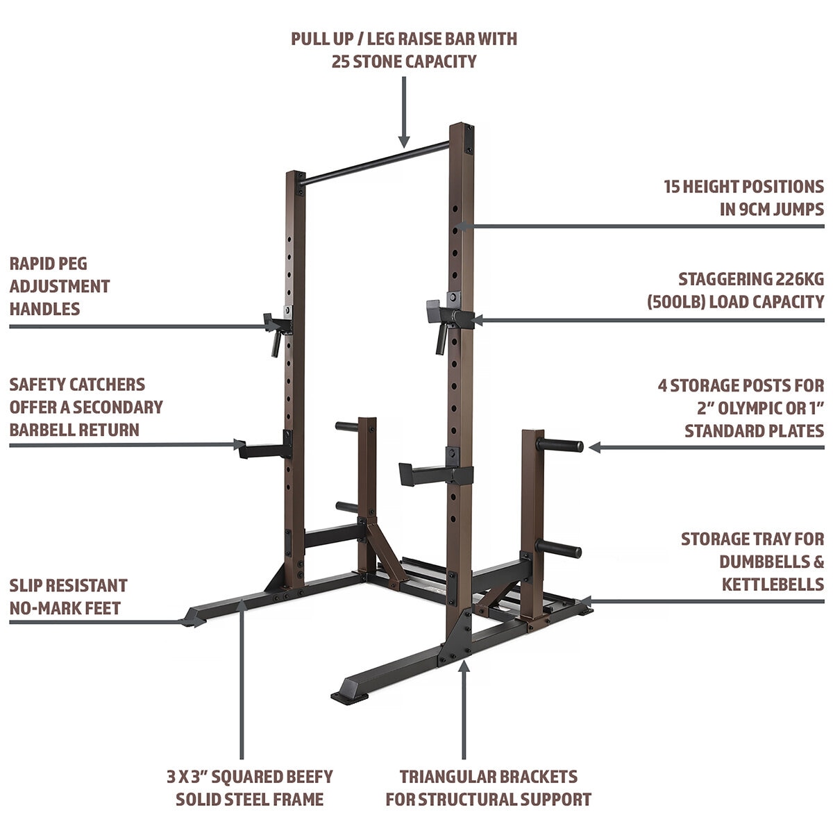 SteelBody STB-98010 Utility Trainer Power Rack