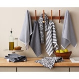 KitchenAid Printed Kitchen Towels Set 8 Pack in Grey