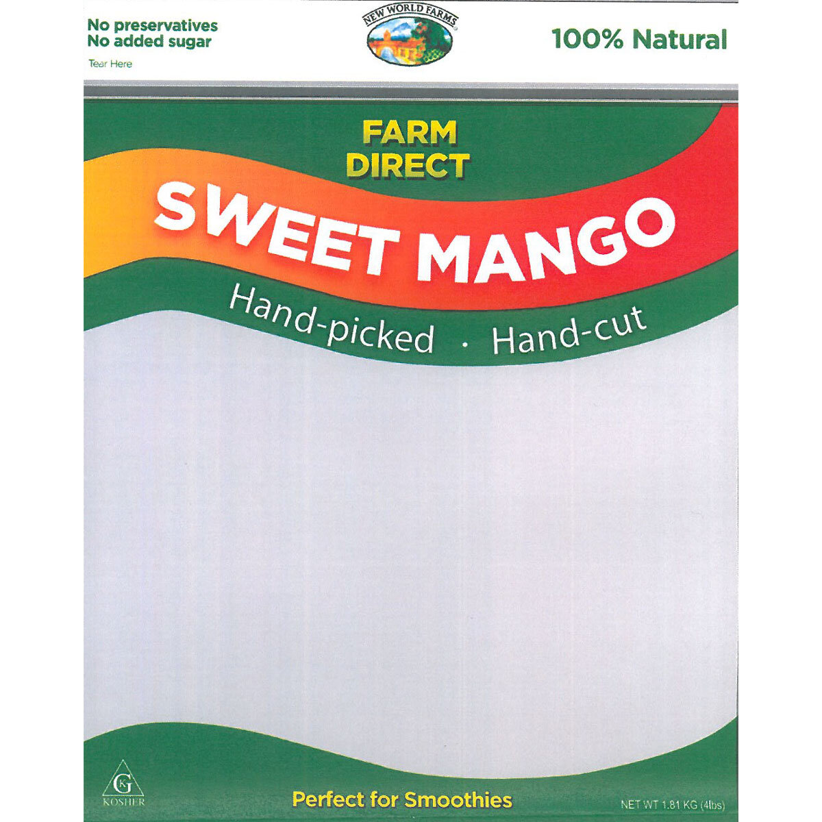 Pack of Diced Mango