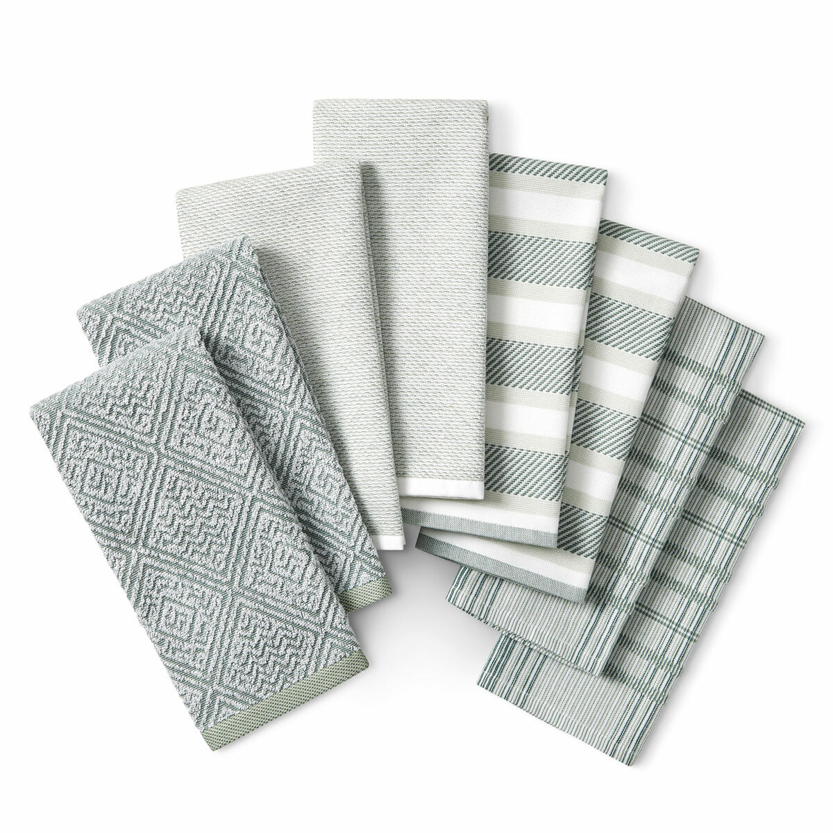 Town & Country Organic Green Kitchen Towels, 8 Pack Town & Country Organic Green Kitchen Towels, 8 Pack