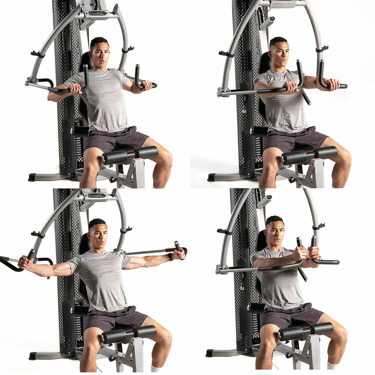 Marcy MWM-8307LP 68kg Stack Deluxe Gym with Leg Press