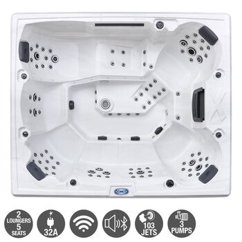 Princess Spas Mars 103-Jet 7 Person Hot Tub - Delivered and Installed