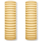 14ct Yellow Gold Line Hoop Earrings 14ct Yellow Gold Line Hoop Earrings
