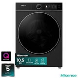Hisense KitchenFit 5i Series WF5I1045BBQ, 10.5kg Washing Machine, A Rated in Black