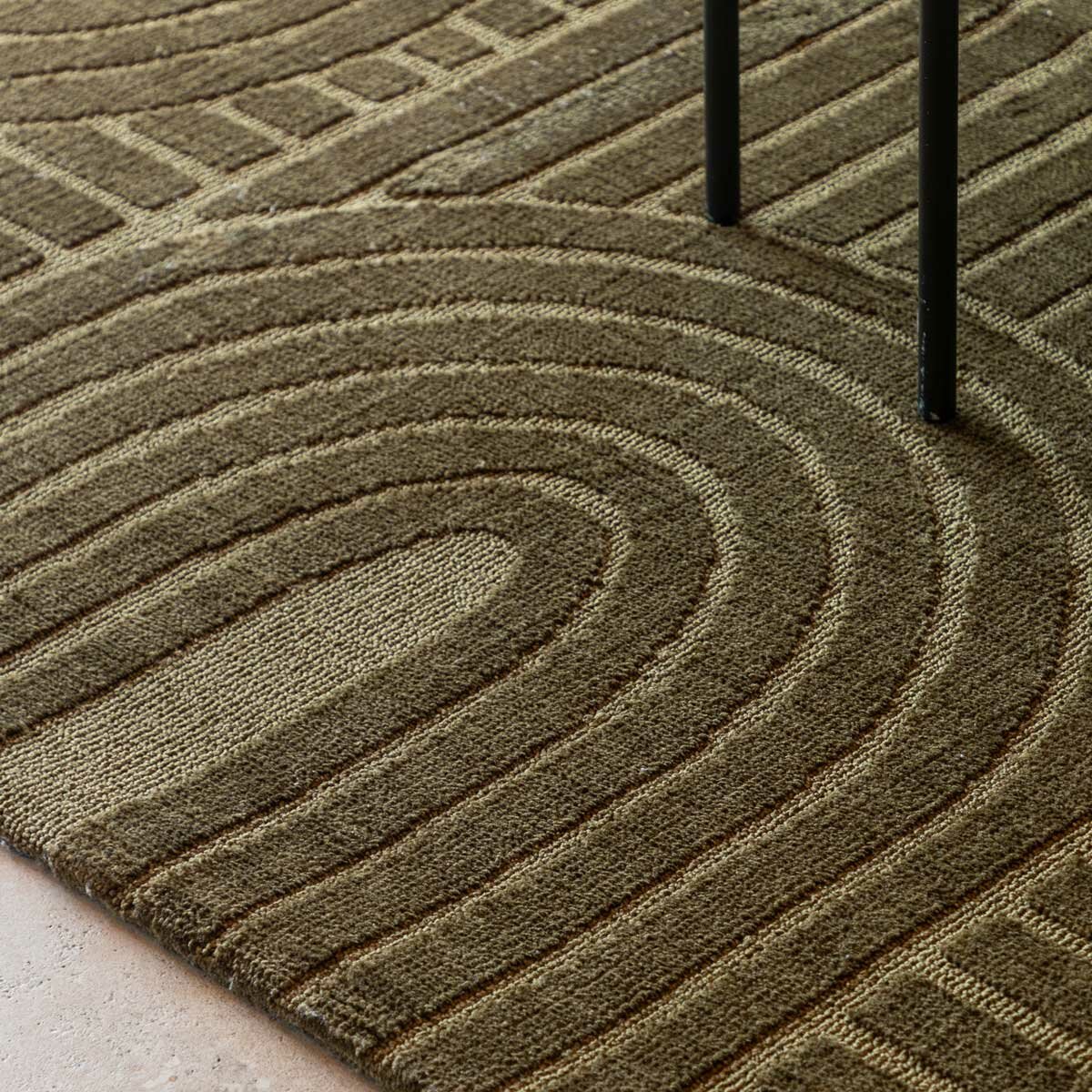 Gallery Saser Rug in 2 Sizes, Green