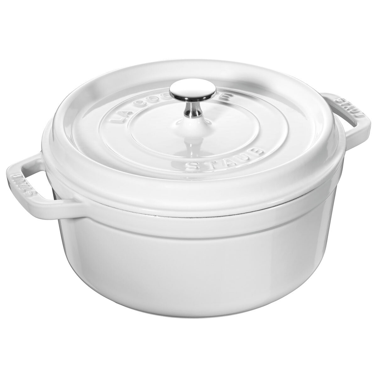 Staub 26cm Round Cast Iron Cocotte in 2 Colours