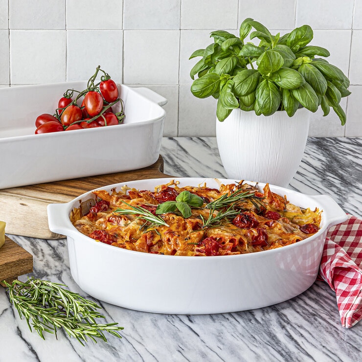Over & Back Oven to Table Stoneware Set, 2 Piece Over & Back Oven to Table Stoneware Set, 2 Piece